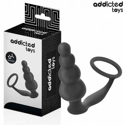 ADDICTED TOYS - PLUG ANAL COM ANEL MODELO 5